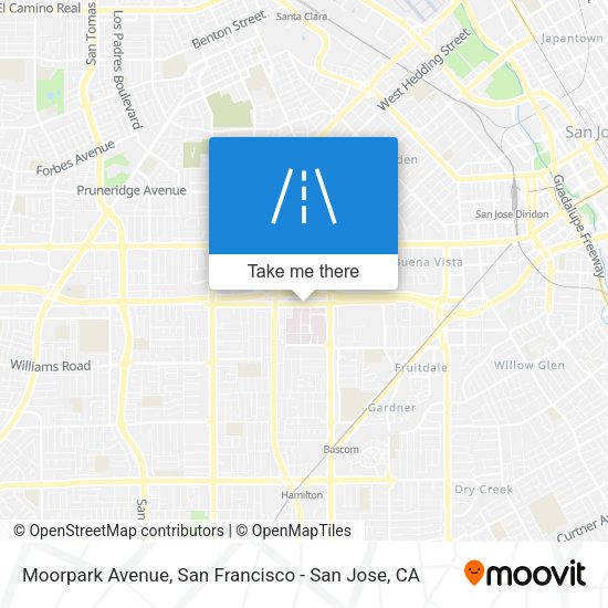 Mapa de Moorpark Avenue