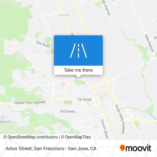 Arbor Street map