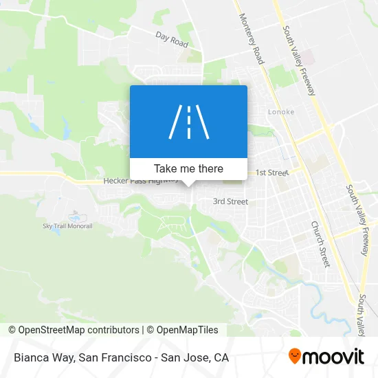 Bianca Way map
