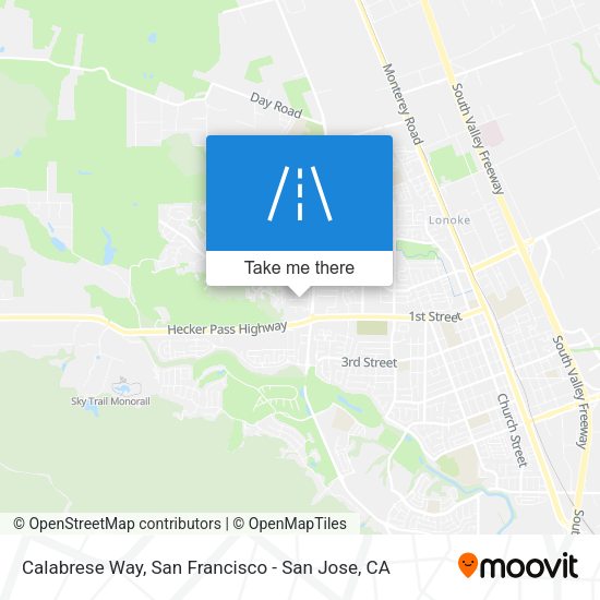 Calabrese Way map