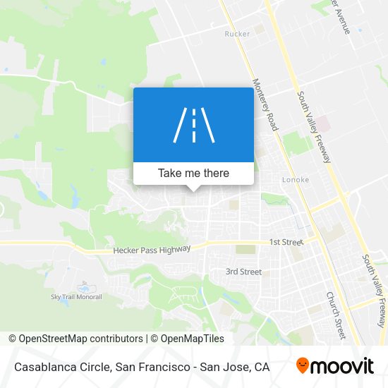 Mapa de Casablanca Circle