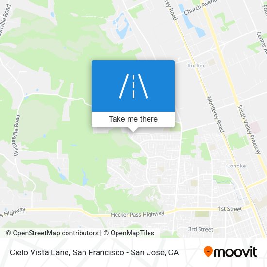 Mapa de Cielo Vista Lane