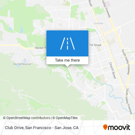 Club Drive map