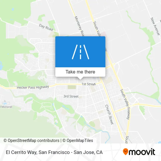 Mapa de El Cerrito Way
