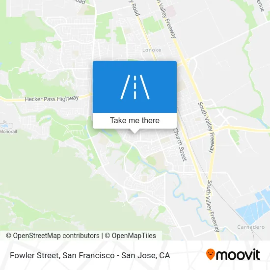 Mapa de Fowler Street