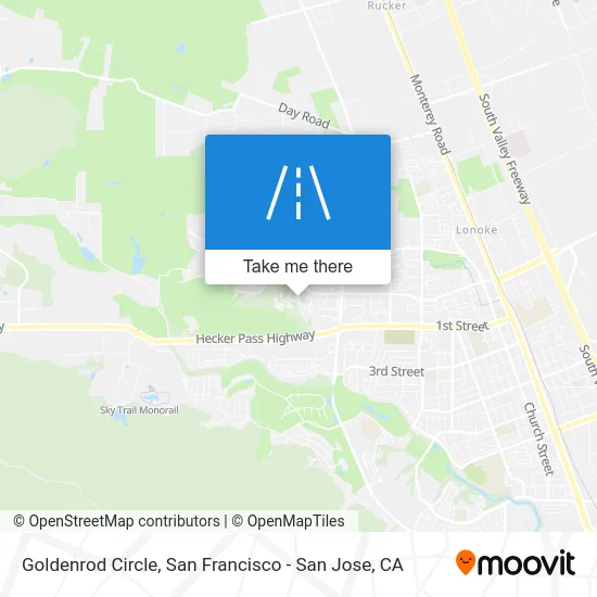 Goldenrod Circle map