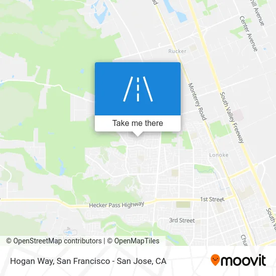 Hogan Way map