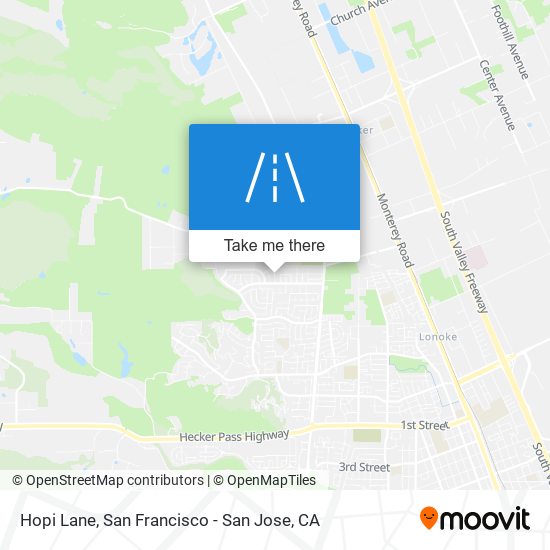 Mapa de Hopi Lane