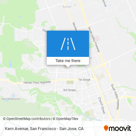 Kern Avenue map