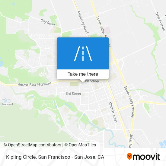 Mapa de Kipling Circle