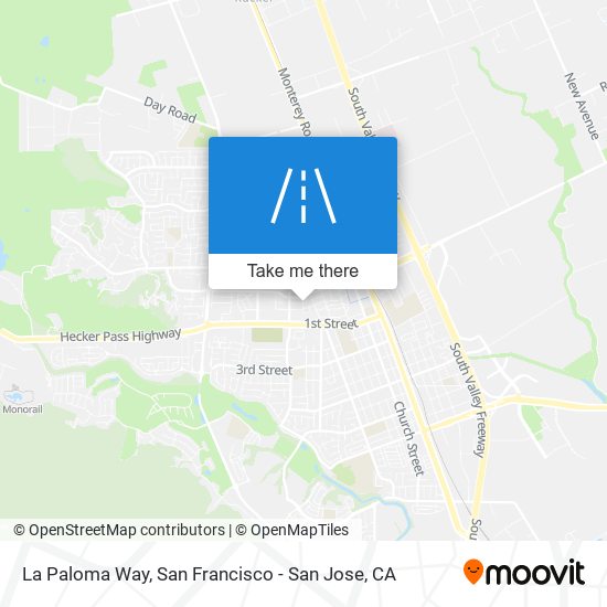 La Paloma Way map