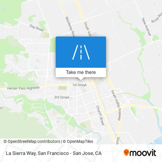 La Sierra Way map