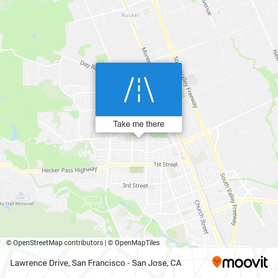 Mapa de Lawrence Drive