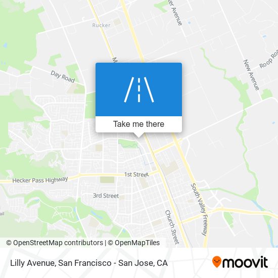 Lilly Avenue map