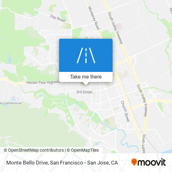 Monte Bello Drive map