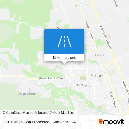 Muir Drive map