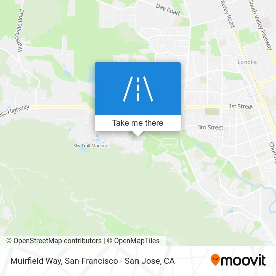 Muirfield Way map