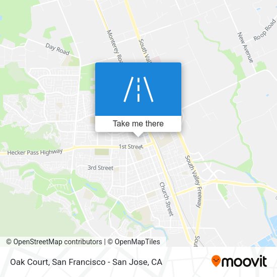 Mapa de Oak Court