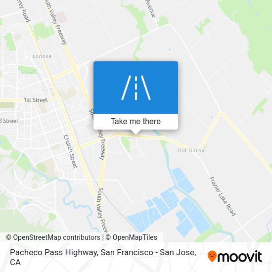 Pacheco Pass Highway map