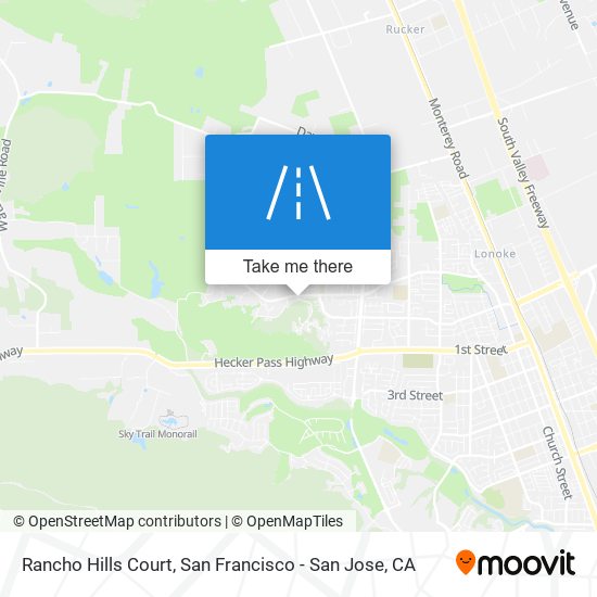 Mapa de Rancho Hills Court
