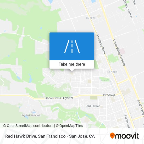 Mapa de Red Hawk Drive