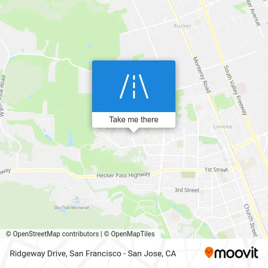 Ridgeway Drive map