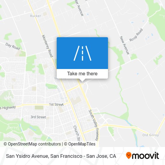 Mapa de San Ysidro Avenue