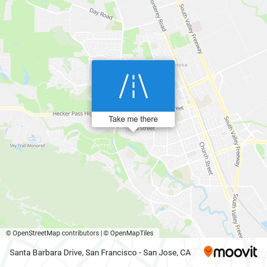 Santa Barbara Drive map