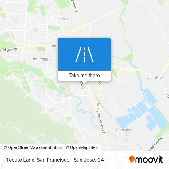Mapa de Tecate Lane