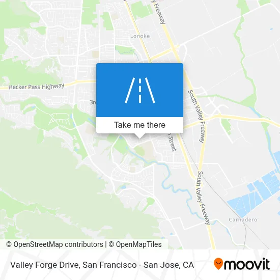 Valley Forge Drive map
