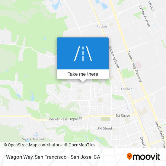 Wagon Way map