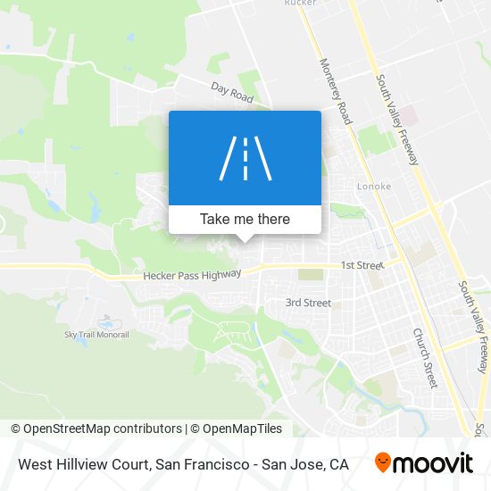 West Hillview Court map