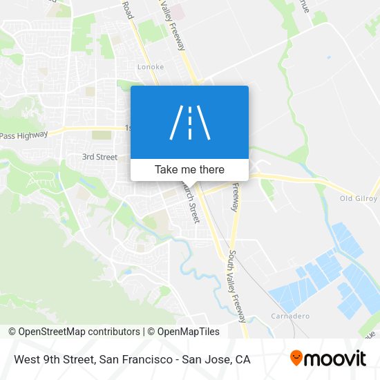 Mapa de West 9th Street