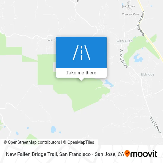 New Fallen Bridge Trail map