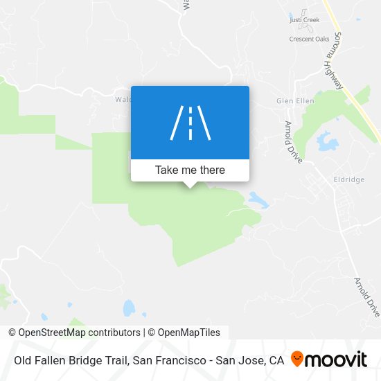 Mapa de Old Fallen Bridge Trail