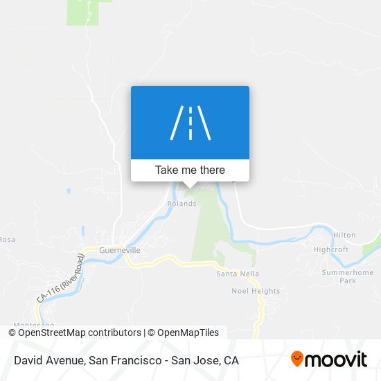 David Avenue map