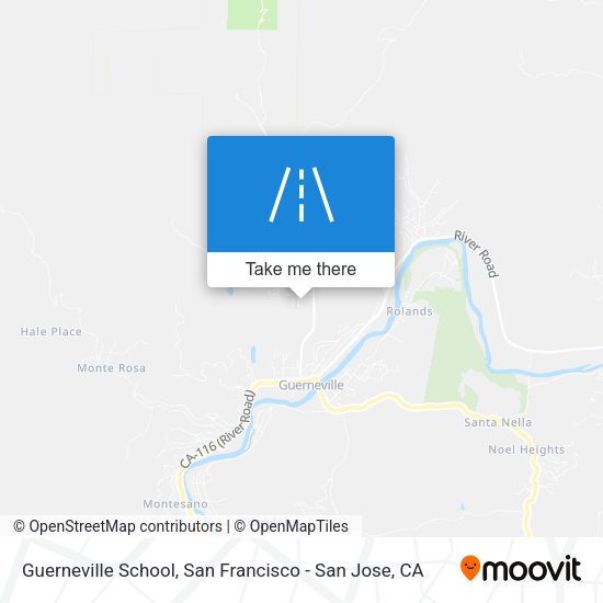 Guerneville School map