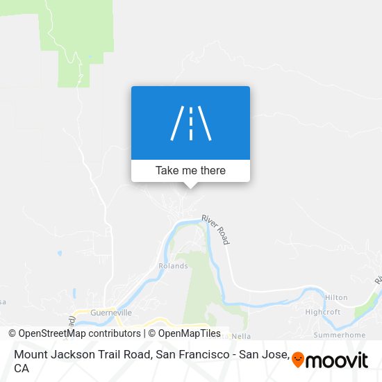 Mount Jackson Trail Road map