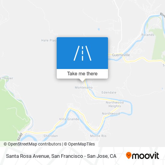 Santa Rosa Avenue map