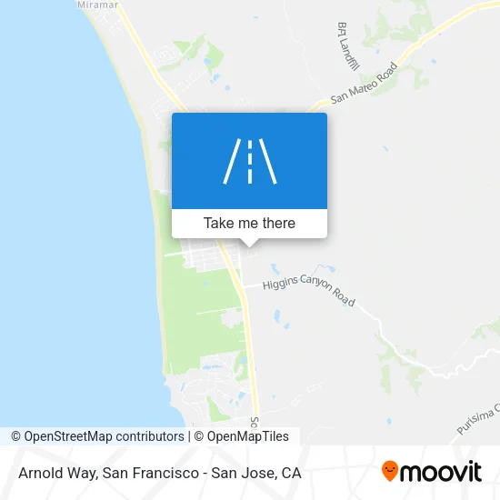 Arnold Way map