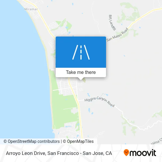 Arroyo Leon Drive map