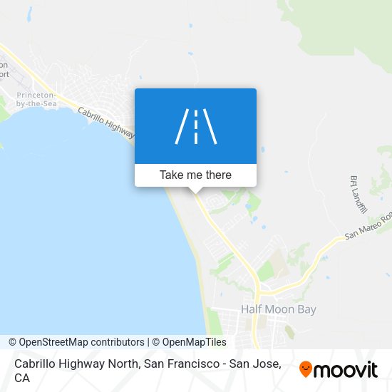 Cabrillo Highway North map
