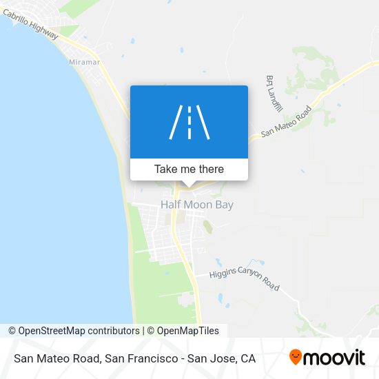 Mapa de San Mateo Road