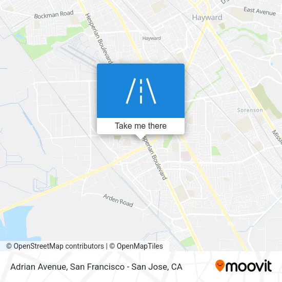 Adrian Avenue map