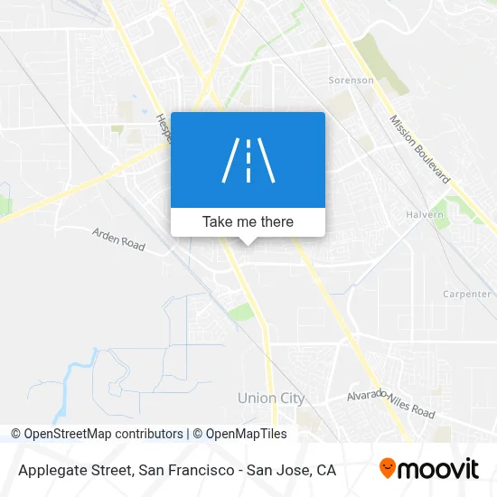 Applegate Street map