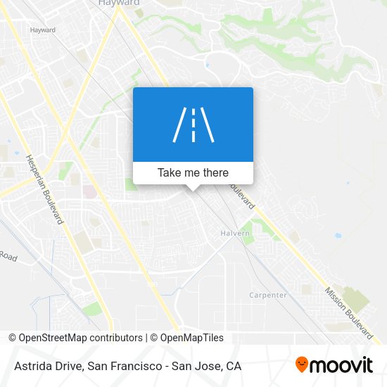 Mapa de Astrida Drive