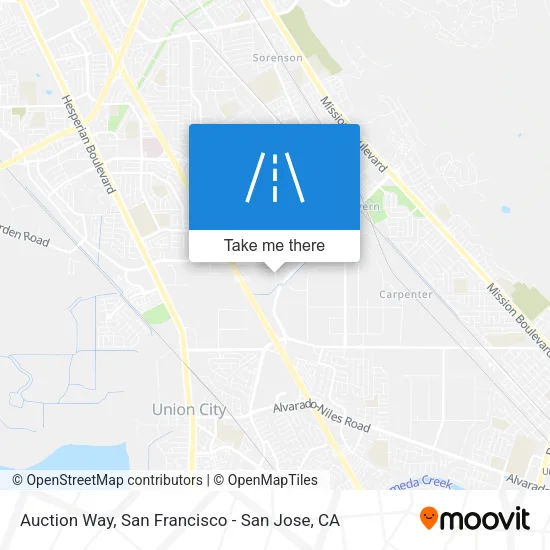 Mapa de Auction Way