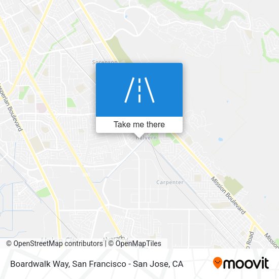 Mapa de Boardwalk Way