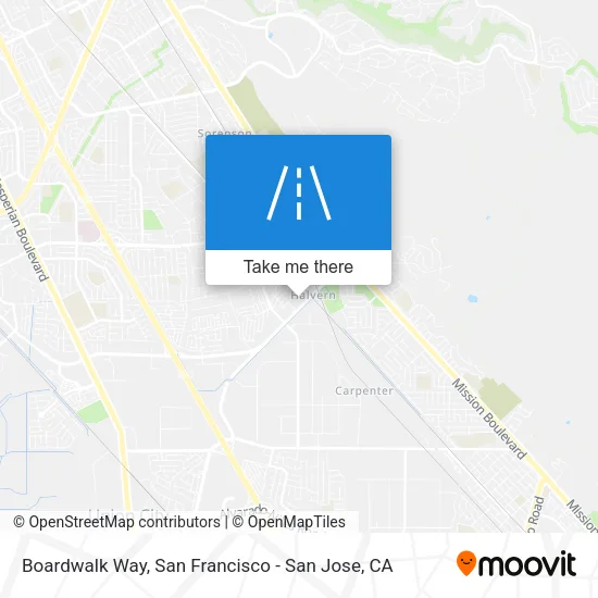 Mapa de Boardwalk Way