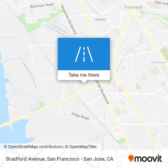 Mapa de Bradford Avenue